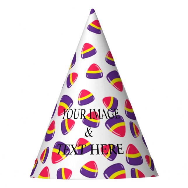 Chapeaux De Fêtes Personnalisé Personnalisé Votre Propre Photo & Tex (Devant)