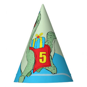 Chapeaux De Fêtes Petit garçon, 5e anniversaire Dinosaur