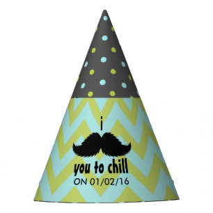 Chapeaux De Fêtes Petite Homme Hipster Moustache Fête d'Anniversaire