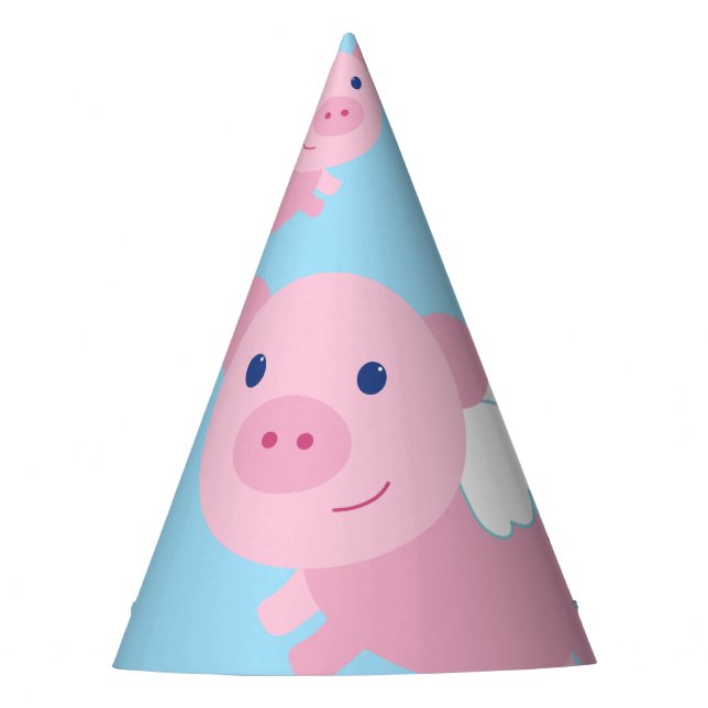 Chapeaux De Fêtes Pig volant mignon 1er anniversaire Casquettes de f (Devant)