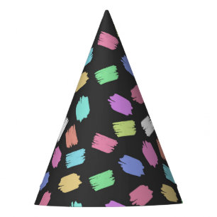 Chapeaux De Fêtes Pinceau de peinture contours, pinceaux colorés