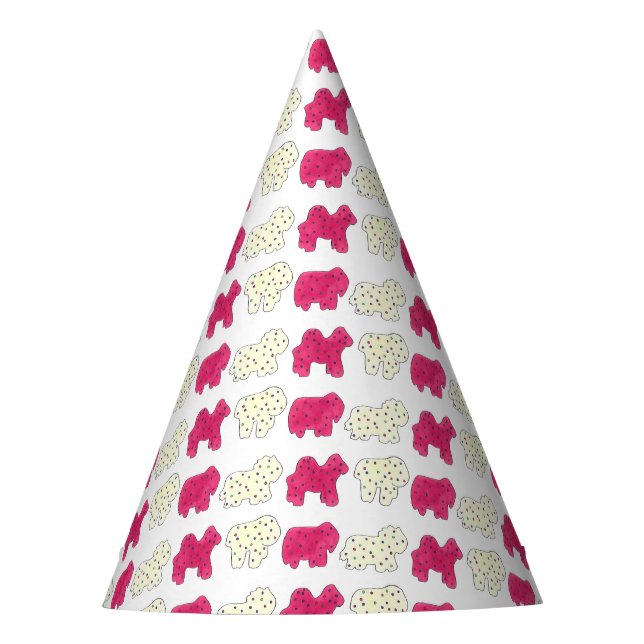 Chapeaux De Fêtes Pink Frosted Animal Crackers Cookies Party Amuseme (Devant)