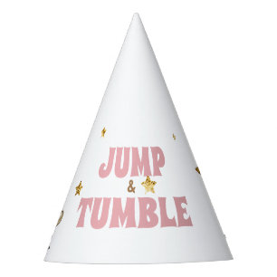 Chapeaux De Fêtes Pink Jump & Tumble Gymnastique Anniversaire