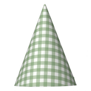Chapeaux De Fêtes Pique-nique Été Vert Plaid