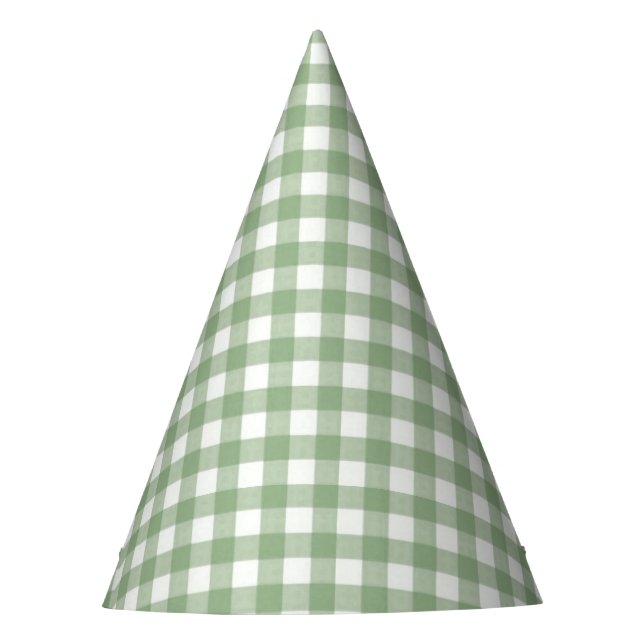 Chapeaux De Fêtes Pique-nique Été Vert Plaid (Devant)