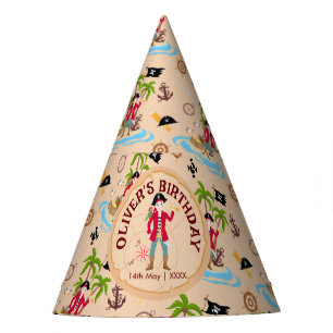 Chapeaux De Fêtes Pirate Boy Treasure Map Amusants Anniversaire Fête