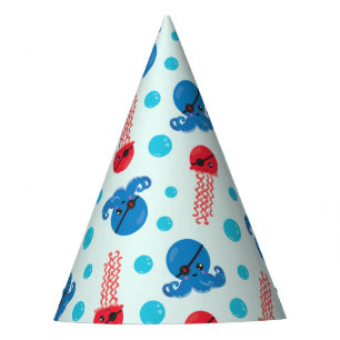 Chapeaux De Fêtes Pirate Octopus, Pirate Jellyfish, Sea Animaux