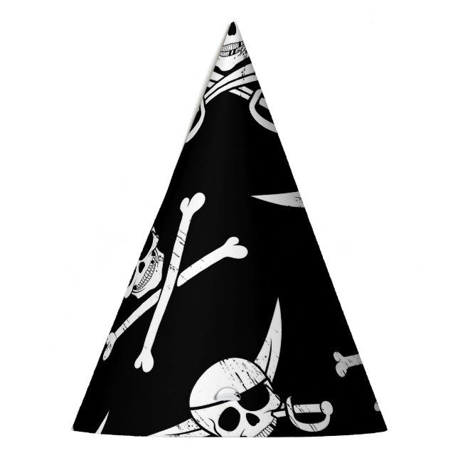 Chapeaux De Fêtes Pirate Skull and bones (Gauche)