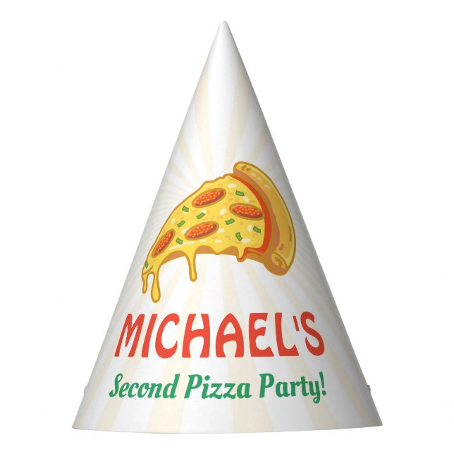 Chapeaux De Fêtes Pizza Casquette de fête d'anniversaire (Devant)