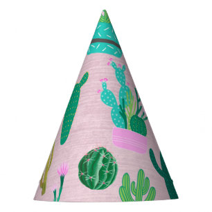 Chapeaux De Fêtes Plantes de cactus cactées sud-ouest rustique rose