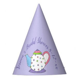 Chapeaux De Fêtes Polka Dot Teapot Après-Midi Tea Baby shower