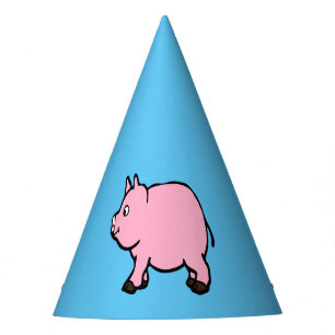 Chapeaux De Fêtes Porc rose, casquette de partie