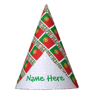 Chapeaux De Fêtes Portuguese Flag Tiled Personalized Paper
