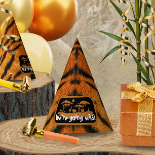 Chapeaux De Fêtes Poster de animal Tiger Anniversaire Casquette