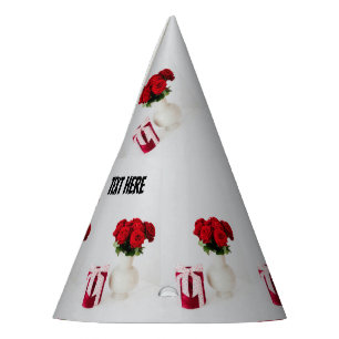Chapeaux De Fêtes Pot de fleurs magnifique Texte personnalisé Fourni