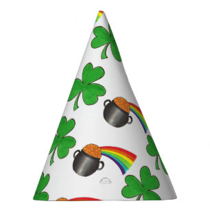 Chapeaux De Fêtes Pot of Gold Rainbow Shamrock St. Patrick's Day