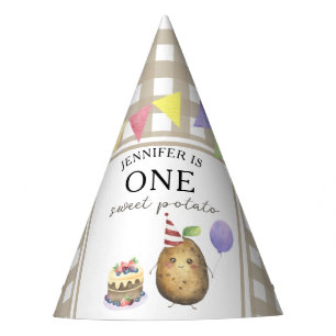 Chapeaux De Fêtes Potiron aquarelle 1er anniversaire