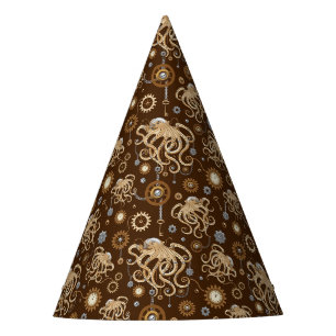 Chapeaux De Fêtes Poulpe Steampunk Rétro Fantastique Mécanique