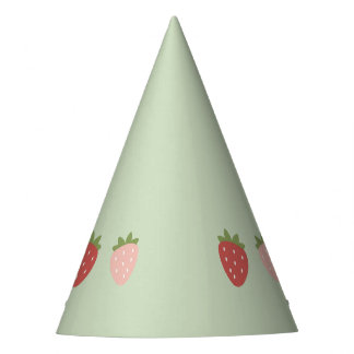 Chapeaux De Fêtes Premier anniversaire fraise et baie