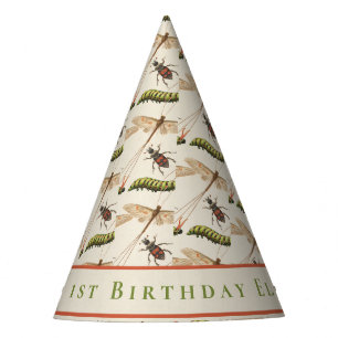 Chapeaux De Fêtes Premier Motif de bugs amusants pour bébé personnal