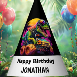 Chapeaux De Fêtes Préparez-vous à une fête d'anniversaire Dino-Mite