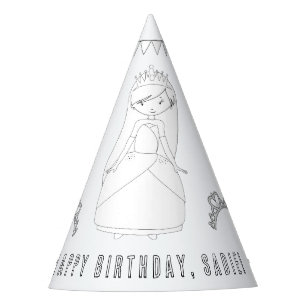 Chapeaux De Fêtes Princesse Anniversaire - Couleur de votre propre C