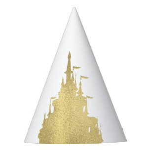 Chapeaux De Fêtes Princesse Castle Storybook Party de feuille d'or