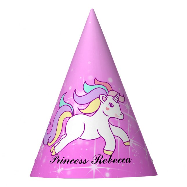 Chapeaux De Fêtes Princesse de licorne (Devant)