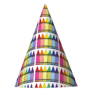 Chapeaux De Fêtes Rainbow Crayons Artist Art Class Anniversaire