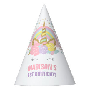 Chapeaux De Fêtes Rainbow Unicorn Party Casquette Unicorn fête d'an