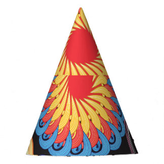 Chapeaux De Fêtes Rayon foncé : Motif circulaire lumineux
