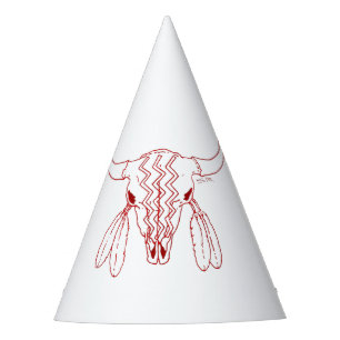 Chapeaux De Fêtes Red Ghost Dance Buffalo ligne casquettes de la fêt