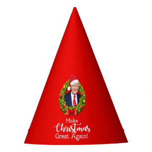 Chapeaux De Fêtes Refaire Noël plus grand Trump MAGA cadeau drôle