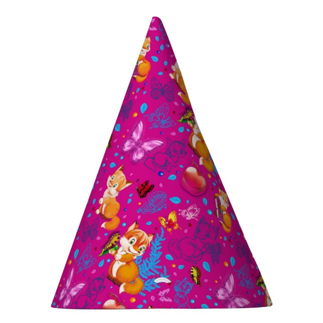 Chapeaux De Fêtes renard et papillon (Droite)