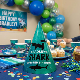 Chapeaux De Fêtes Requin infesté n'importe quel âge Anniversaire