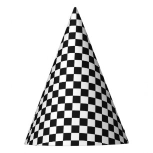 Chapeaux De Fêtes Retro Checker Deux Cool fête d'anniversaire