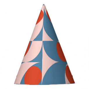 Chapeaux De Fêtes Retro Géométrique : Mosaïque Vintage moderne.