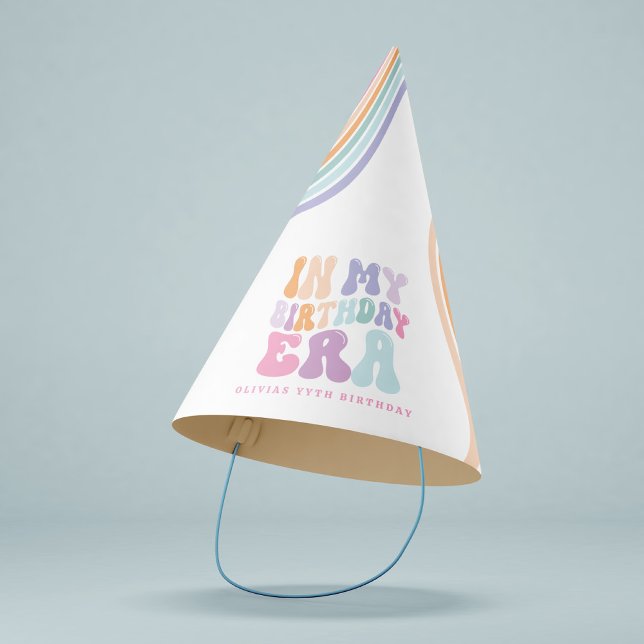 Chapeaux De Fêtes Retro pastel coloré époque d'anniversaire moderne (Créateur téléchargé)