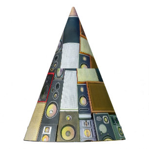 Chapeaux De Fêtes Retro Wall-Hung : Conception Vintage des haut-parl