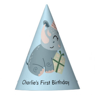 Chapeaux De Fêtes Rhinocéros animal de fête avec cadeaux, Anniversai