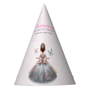 Chapeaux De Fêtes Robe princesse en argent rose Fête d'anniversaire