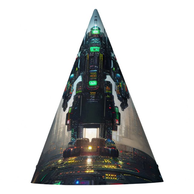 Chapeaux De Fêtes Robot 4 casquettes (Devant)