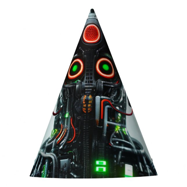 Chapeaux De Fêtes Robot 5 casquettes (Devant)