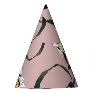 Chapeaux De Fêtes Rose floral : Motif à main aquarelle