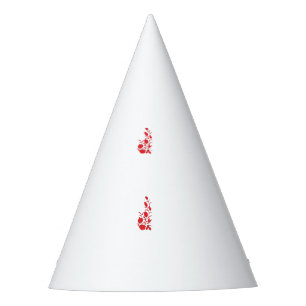 Chapeaux De Fêtes Rose Madder, design floral Thunderbird