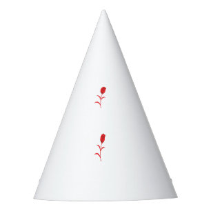 Chapeaux De Fêtes Rose Madder, Rouge lave, design floral
