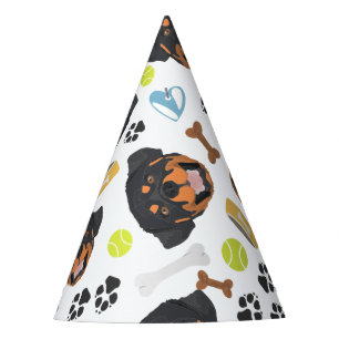 Chapeaux De Fêtes Rottweiler de sourire de chien