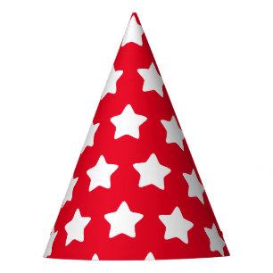 Chapeaux De Fêtes Rouge à motif étoile