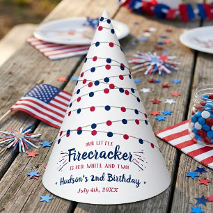 Chapeaux De Fêtes Rouge, Blanc & Deux ! 4 juillet 2e anniversaire