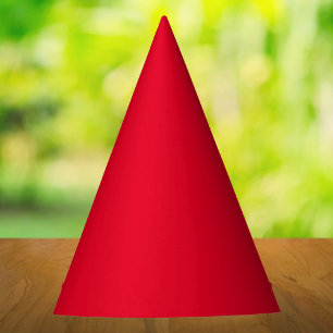 Chapeaux De Fêtes Rouge Cadmium Couleur Uni